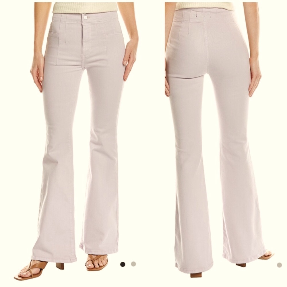 NWT Free People Jayde Flare Jeans in mushroom 492sn - Picture 1 of 10
